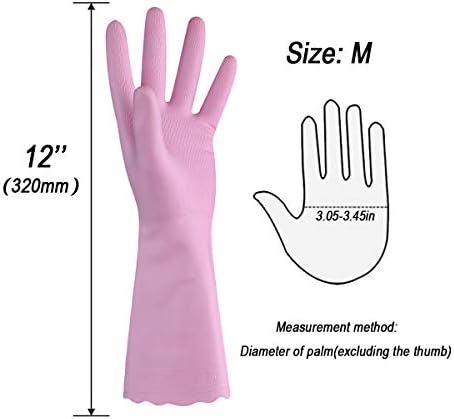 Ergonomic Waterproof Non-SlipiHSL Kitchen Gloves - Reusable Soft Cotton Multi-Use