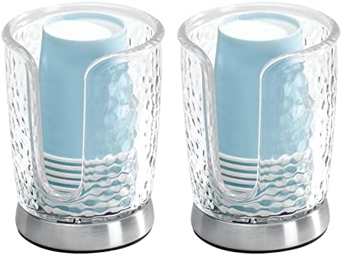 mDesign PlasticSteel Small Disposable Cup Dispenser