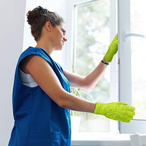 Patelai 3 Pairs Microfiber Dusting Gloves