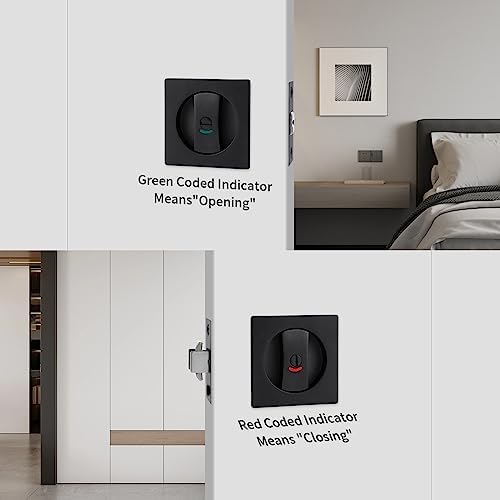 Black Pocket Door Lock