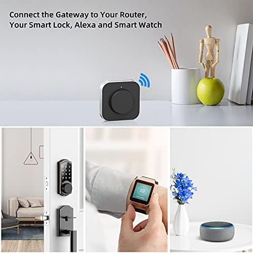 SMONET Smart Door Lock with Alexa - Detection secure door infringements