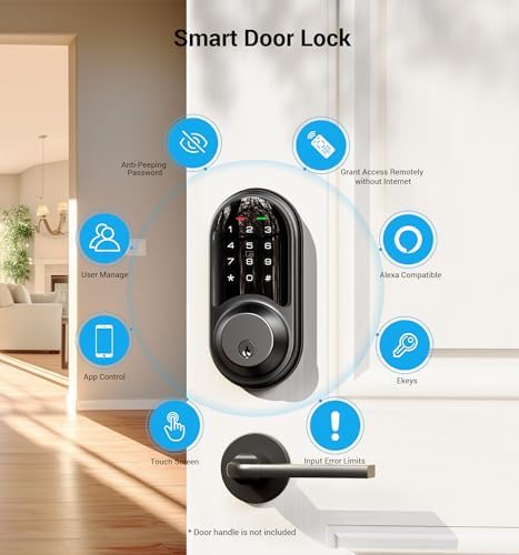 Veise Smart Lock Keyless Entry Door Lock with 5-in-1 Access