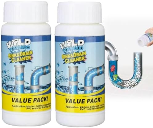 Fast-acting drain cleaner 2pcs