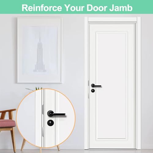 Secure Front Door Strike Plate for 55 to 6 Latches