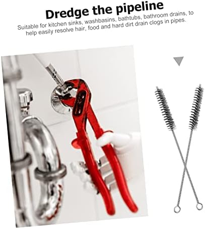 Uonlytech Stainless Steel Wire Brush Drain Cleaning Set