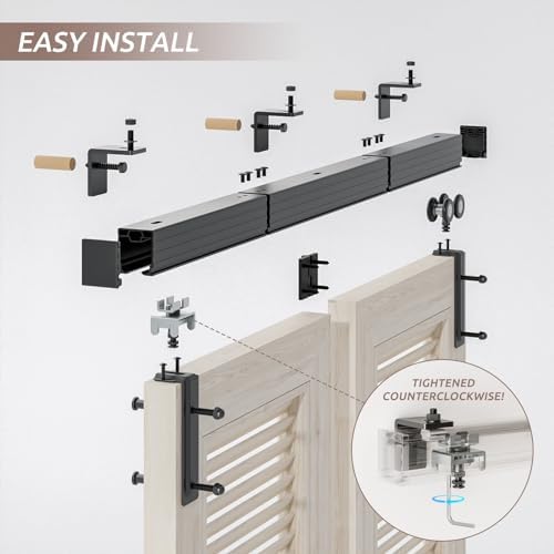 AONAYIOA 363FT Barn Door Track Kit