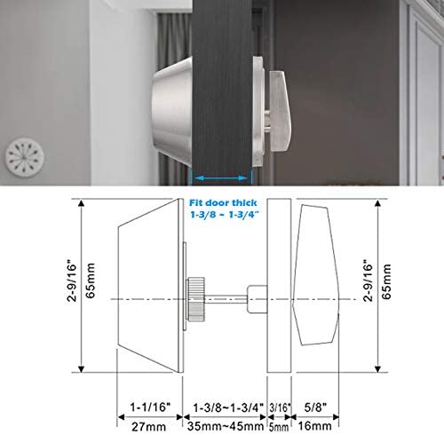 Gobrico 3 Satin Nickel Keyed Single Deadbolts