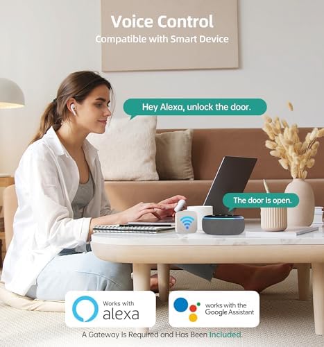 Smart WiFi Door Lock Set with Alexa Voice Control