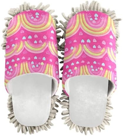 Burbuja Valentine Rainbow Mop Slippers Clean Your Home