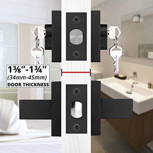 5-Piece Door Lock Set Reversible Passage Lever for Home Use