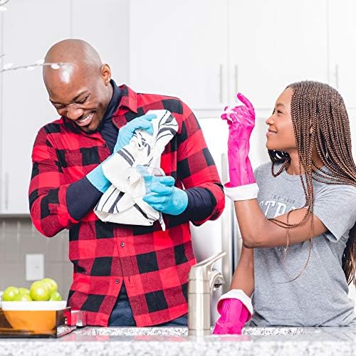 Perfect for Cleaning Playtex Medium Reusable Rubber Gloves 4 Pairs