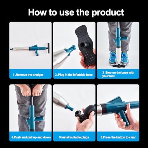 Meideli 360 PlungeBlaster Multi-Drain Unclogger