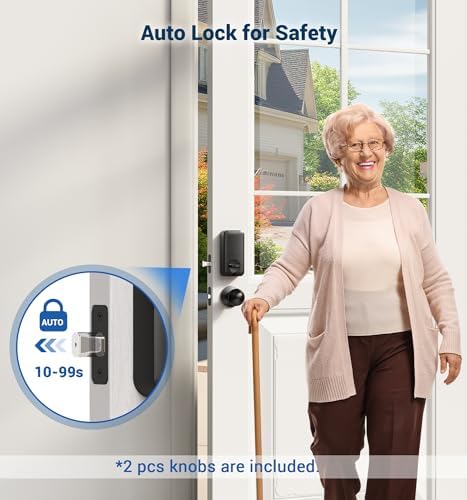 Veise Fingerprint Door Lock - Keyless Entry 4-in-1 Unlock