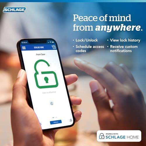 Schlag Encode Smart WiFi Deadbolt Lock for Front Door