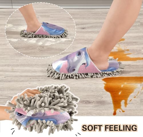 Weekend Essentials Microfiber Slippers for Mopped Floors