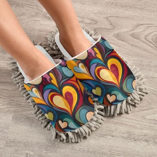 Burbuja Valentine Mop Slippers Perfect for Hands-Free Mopping Daily Use