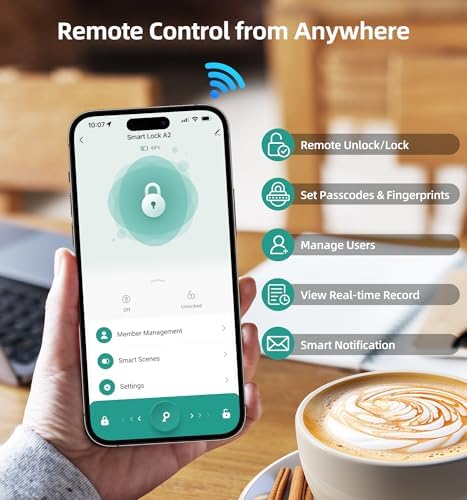 Smart WiFi Door Lock Set with Alexa Voice Control