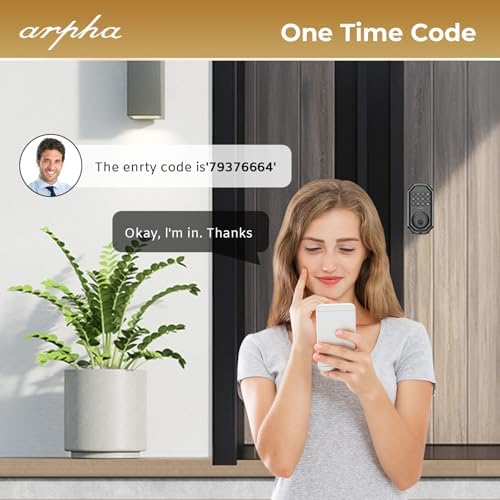 Alpha Keyless Entry Door Lock with 2 Door Knobs