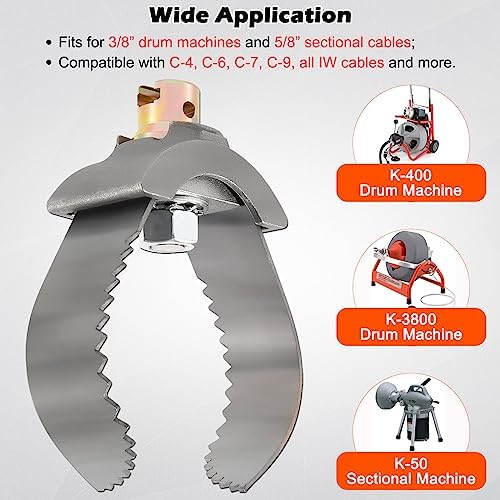 High-Powered Drain-Cleaning Tool with Easy-to-Use C Cutter