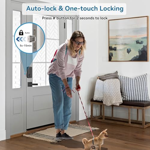 Fingerprint Door Lock Smart Deadbolt with App Control Keyless Entry 247 Security
