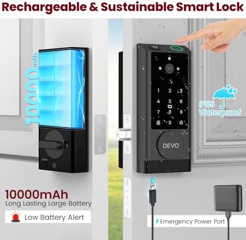 DEVO G1 Video Smart Lock with Camera Doorbell