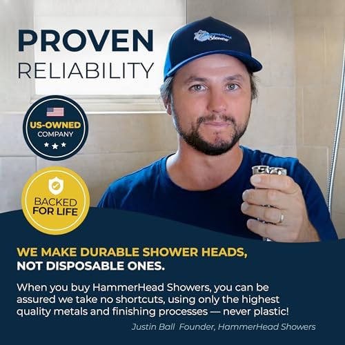 HammerHead Showers All Metal 3-Way Shower Diverter Valve