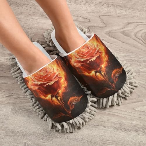 Burbuja Valentine Firing Rose Mop Slippers Eco-Friendly Kitchen Helper