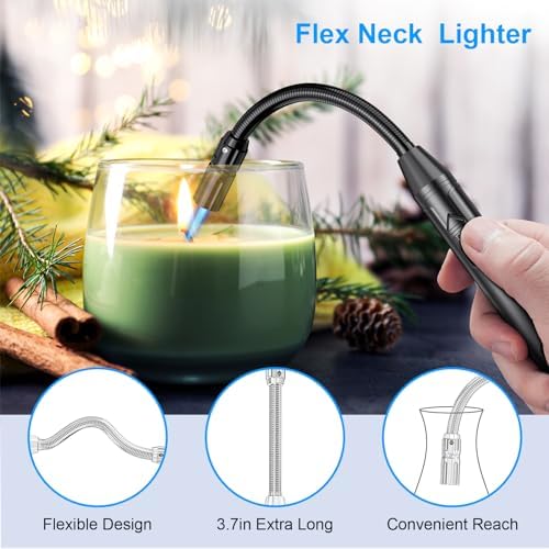 Long Flexible Neck Refillable Butane Lighter
