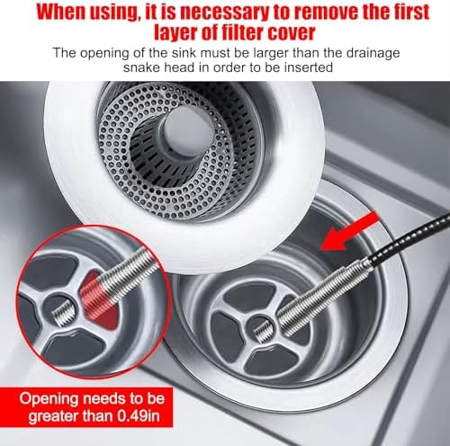 Qwatuy Drain Snake Hair Remover