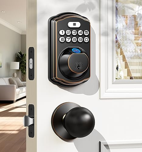 Veise Fingerprint Door Lock - Keyless Entry 4-in-1 Unlock