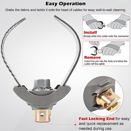 High-Powered Drain-Cleaning Tool with Easy-to-Use C Cutter