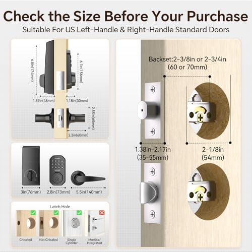 VCHOO Keyless Entry Door Deadbolt Set