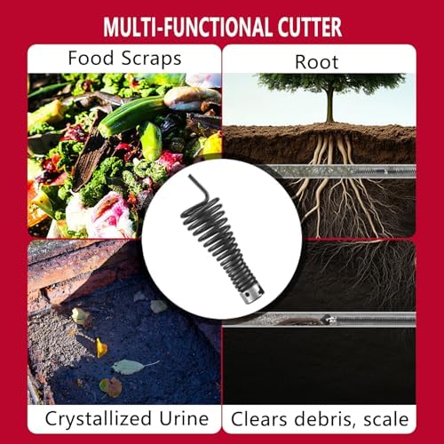 9-Piece Drain Cleaning Set for Heavy-Duty Cables