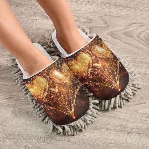 Perfectly Padded Microfiber Mop Slippers