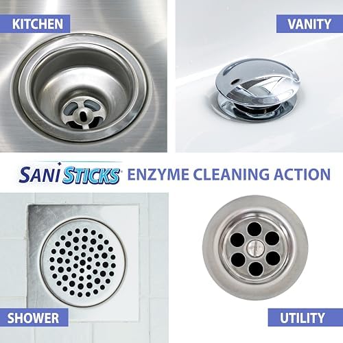 SANI 360 Sani Sticks Drain Cleaner and Deodorizer 48 Count