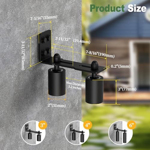 premium sliding gate roller guide with steel bracket
