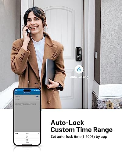 Zowill 7-in-1 Door Lock Set with Remote Access Security