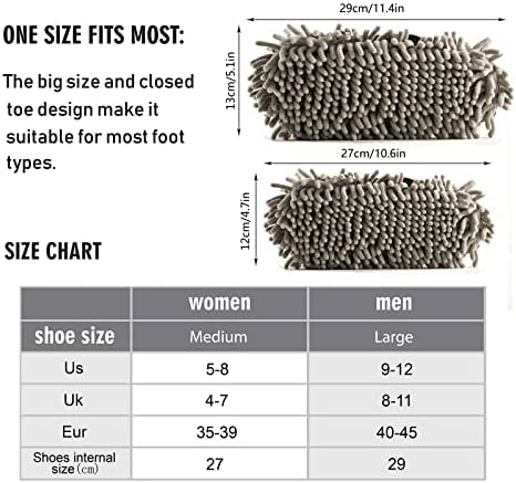 Weekend Essentials Microfiber Slippers for Mopped Floors