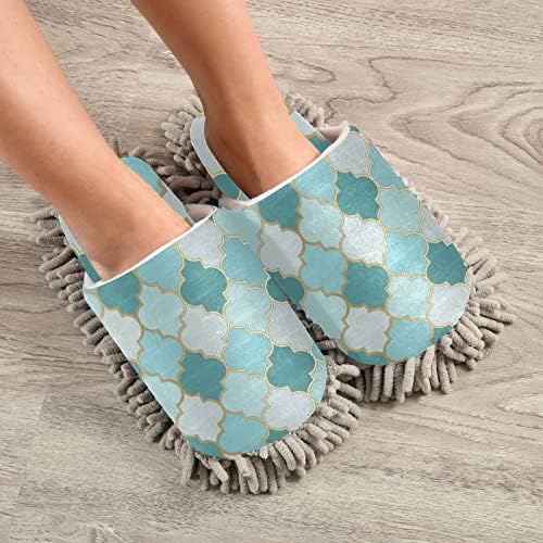 Xigua Microfiber Cleaning Slippers - Soft Absorbent Floor Mop for MenWomen