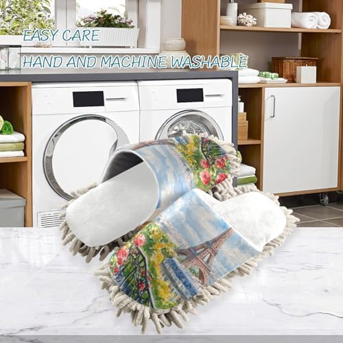 Burbuja Eiffel Tower Mop Slippers - Perfect for Easy Cleaning
