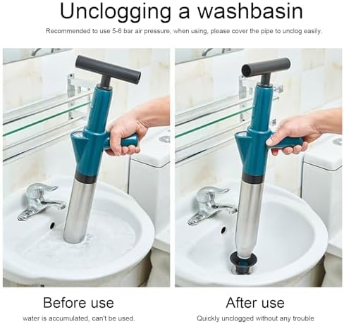 High-Pressure Stainless Steel Drain Blaster Green