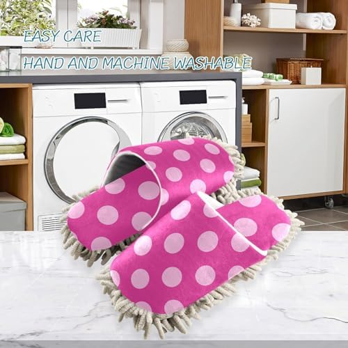 Microfiber Polka Dot Slippers