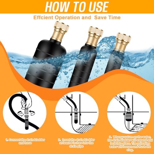 Quick-acting Drain_relu with 3PLICES to Unclog Any Draining Issue