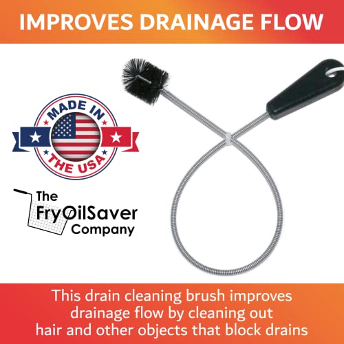THE FRYOILSAVER 22 Long Sink Drain Cleaning Brush