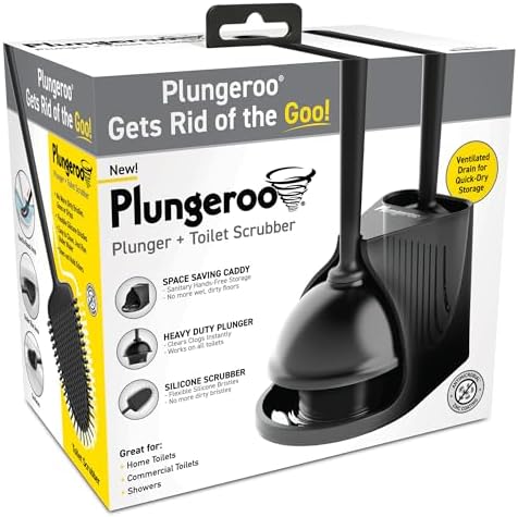 Powerful Mini Plunger for Bathroom Drains Black