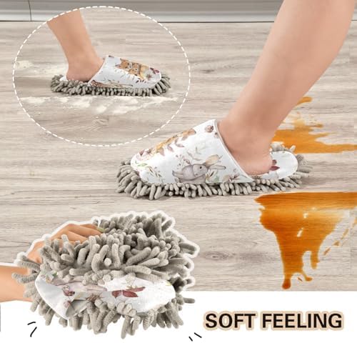 Essential Microfiber Mop Slippers for woodland Animal Lovers