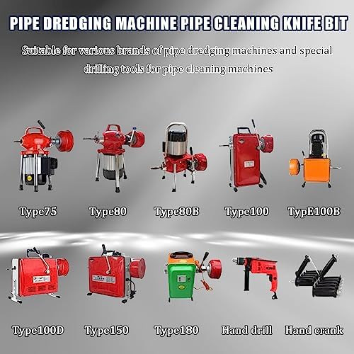 Drain Cleaner Cutter Heads Set - Durable Manganese Steel for Efficient Drainage