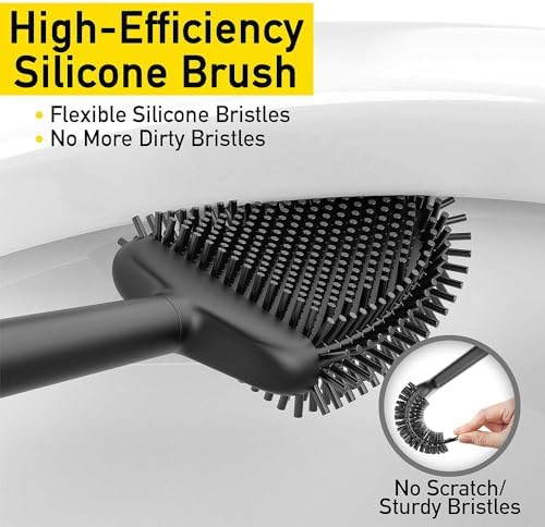 Powerful Mini Plunger for Bathroom Drains Black