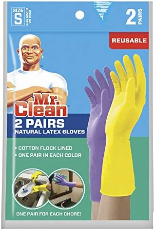 Mr Clean Reusable Latex Gloves 2 Colors