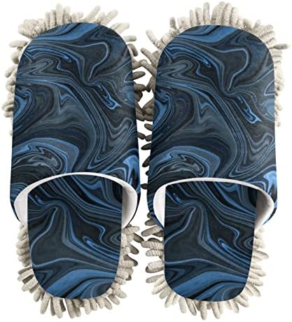Xigua MicrofiberCleaningSlippersM StatueSize MHouseFloorMopSlippersDarkWashableComfortableQuickDryNonSlip
